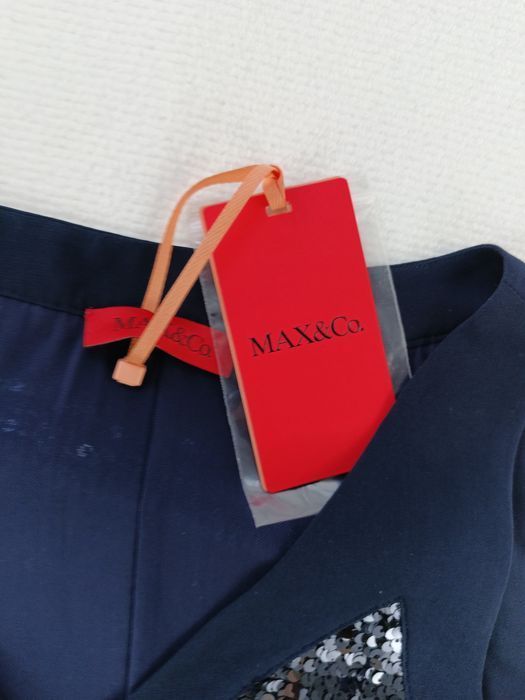MAX&Co. Sukienka koktajlowa CUBO Navy Blue r. M