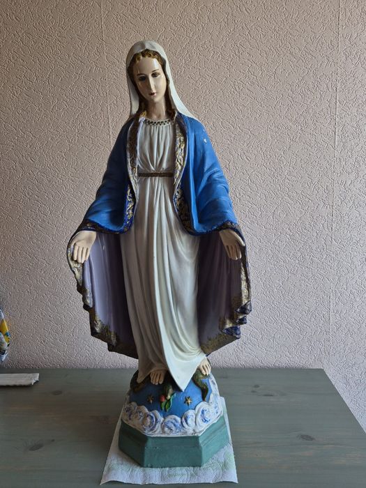 Duża Figura Matki Bożej Gipsowa ok 67 cm