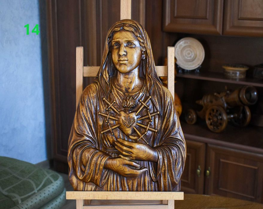 Панно з дерева, ікона, образ, Тайна Вечеря