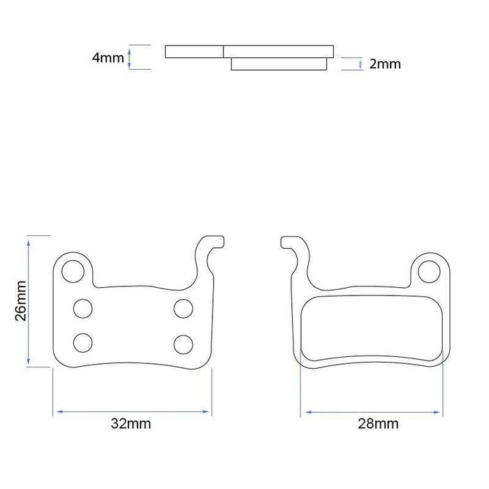 Klocki hamulcowe żywiczne do Xiaomi Mi 3, Xtech