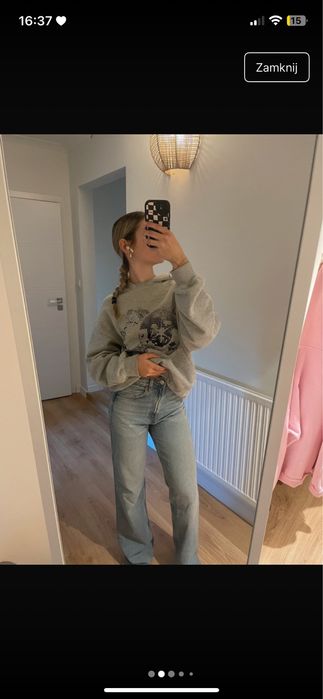 Dzinsy wide leg ZARA