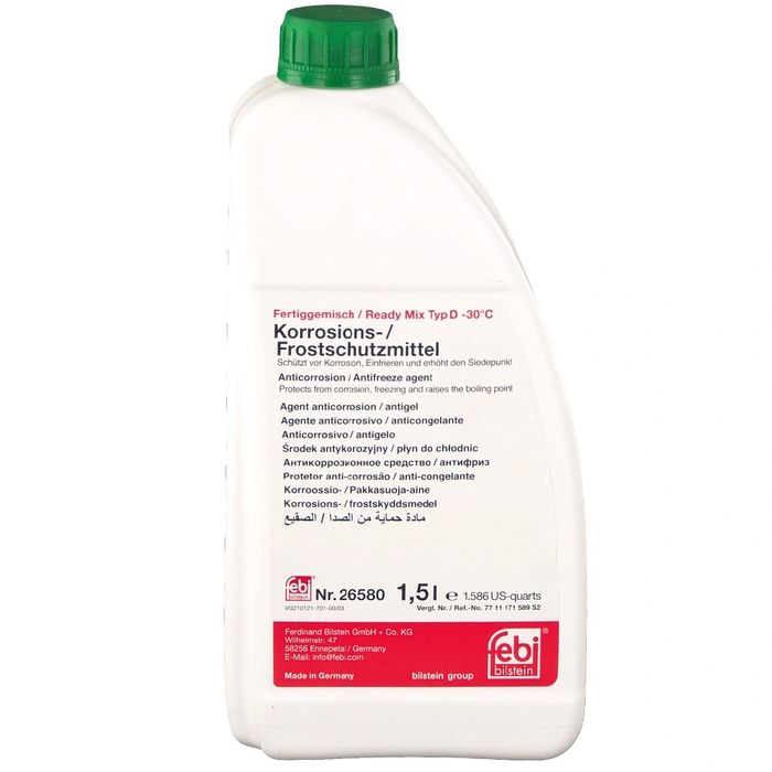 Готовый антифриз Febi Type D желто-зеленый для французов