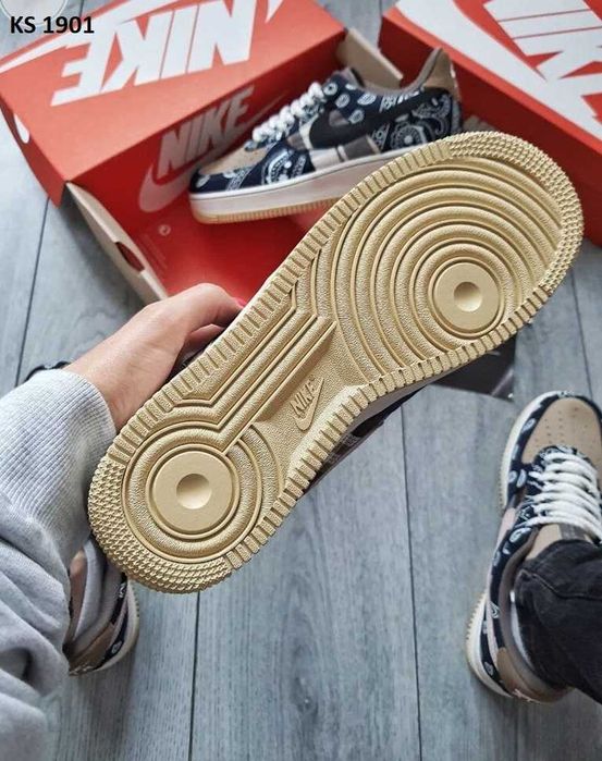 Кросівки Nike Travis Scott x Nike Air Force Cactus Jack. АРТ: KS 1901