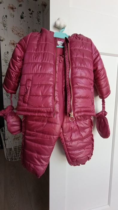 Kurtka spodnie szelki zestaw 74