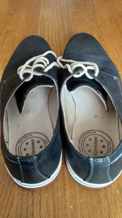 Półbuty męskie skórzane Krisbut Milano 42 czarne