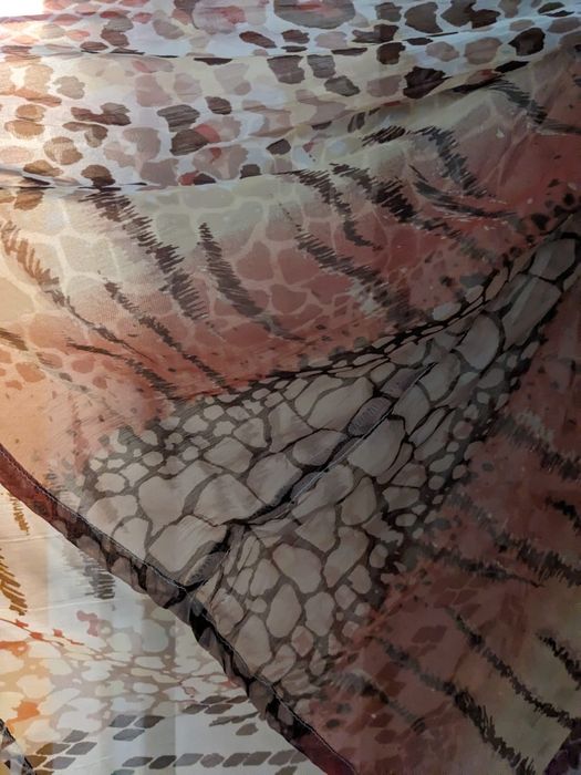 Cętkowana długa spódnica - lekko przezroczysta zwiewna bellydance