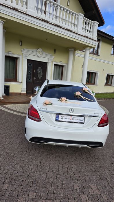 Biały Mercedes do ślubu 350 zł