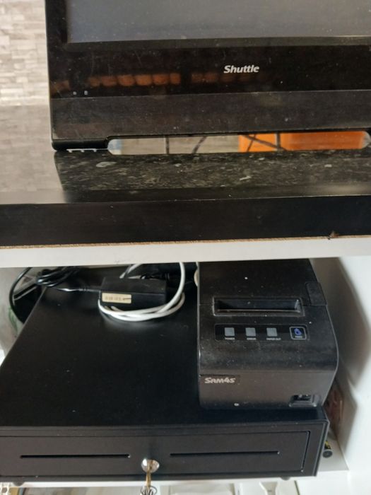 Computador impressora gaveta