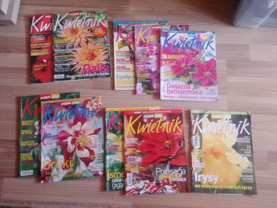 Czasopisma "Kwietnik" magazyny z lat 2005 -2010