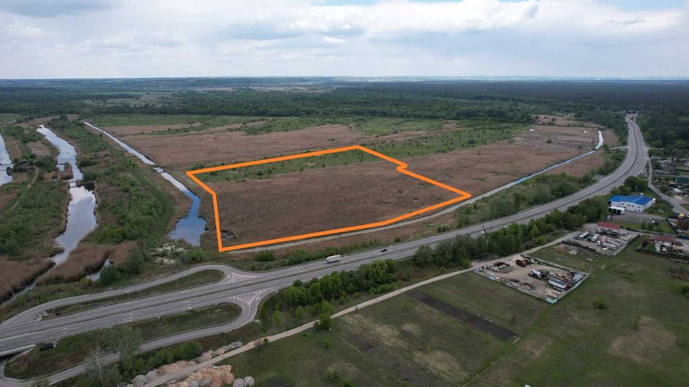 Фасад  Обухівської траси, 145 соток 90 та 125 соток  Таценки, Нові Безрадичі