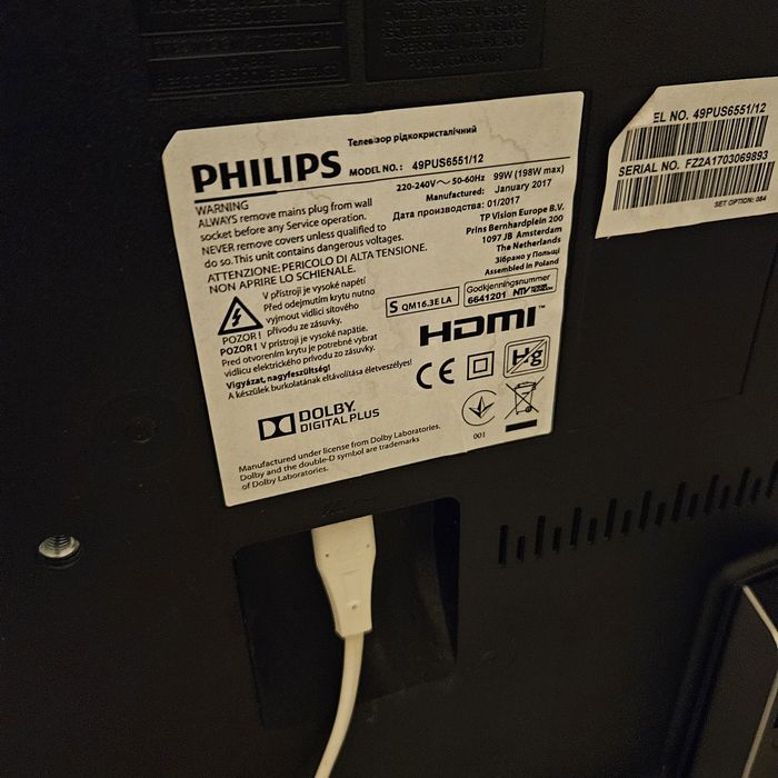 Duży Philips 50 cali android tv