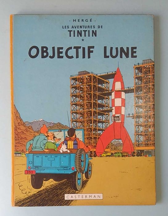 TINTIN - Díptico "Objectif Lune" | "On a marché sur la Lune"