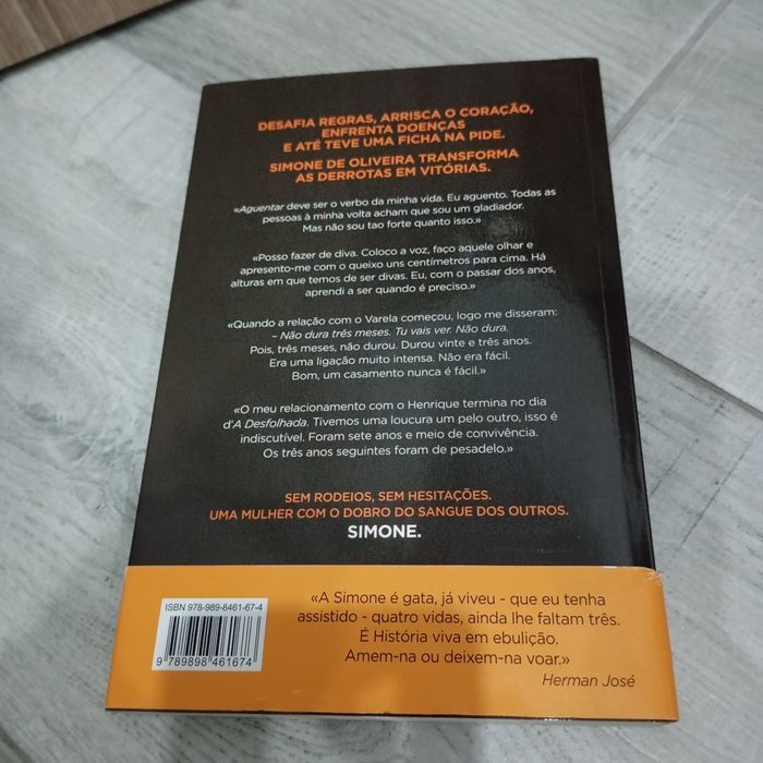 Livro Simone " Força de viver"