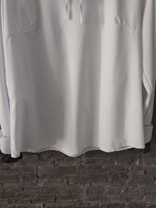 Biała elegancka koszula długi rękaw r. 42/xl