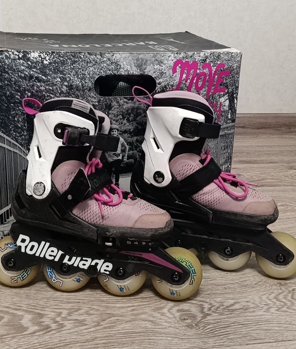 Ролики Rollerblade 33-36,5 розовые