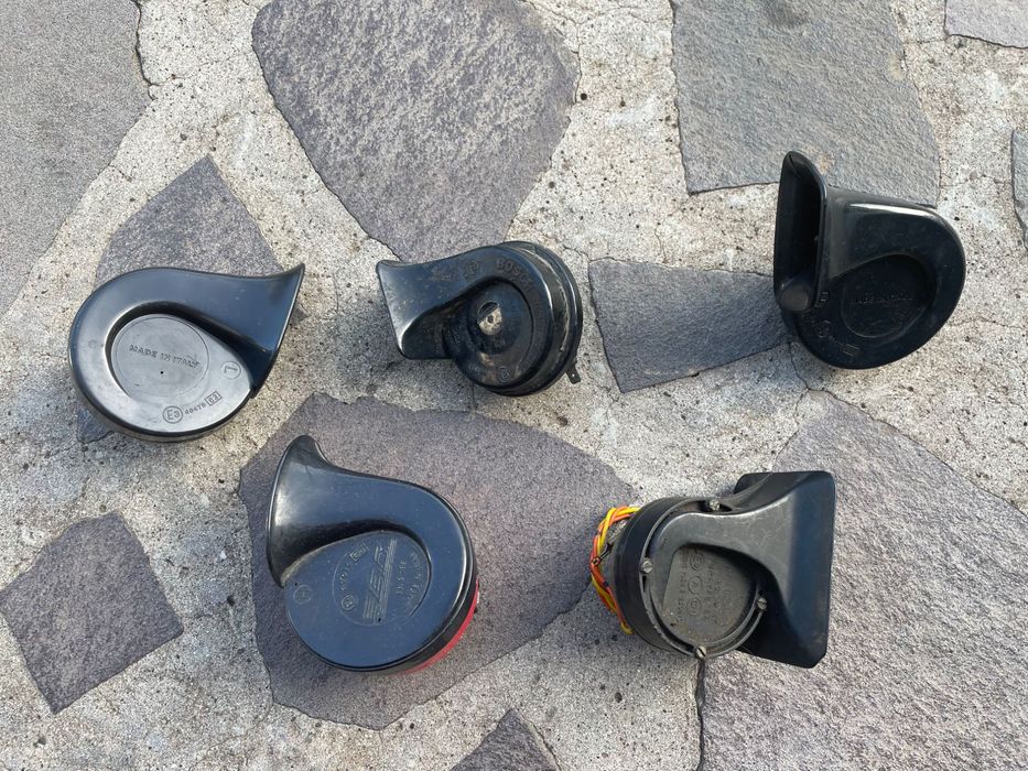 Lote de 5 Buzinas de Caracol para Carro / Mota – 12V