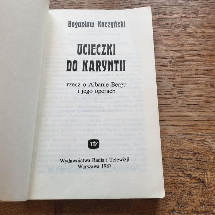 Książka Ucieczki do Karyntii ⁶⁹