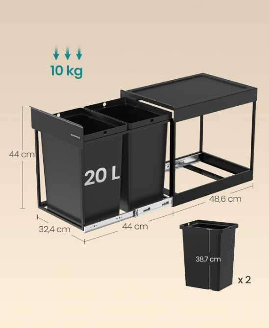 Kosz na odpady Songmics LTB951B01