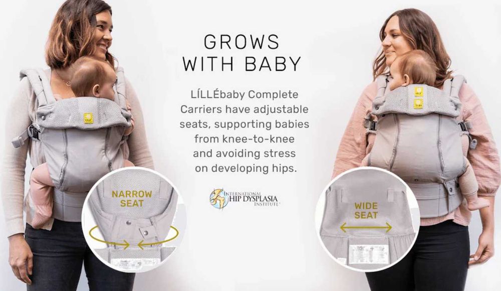 Marsupio - LilléBaby Complete 6-in-1 All Seasons - Preto