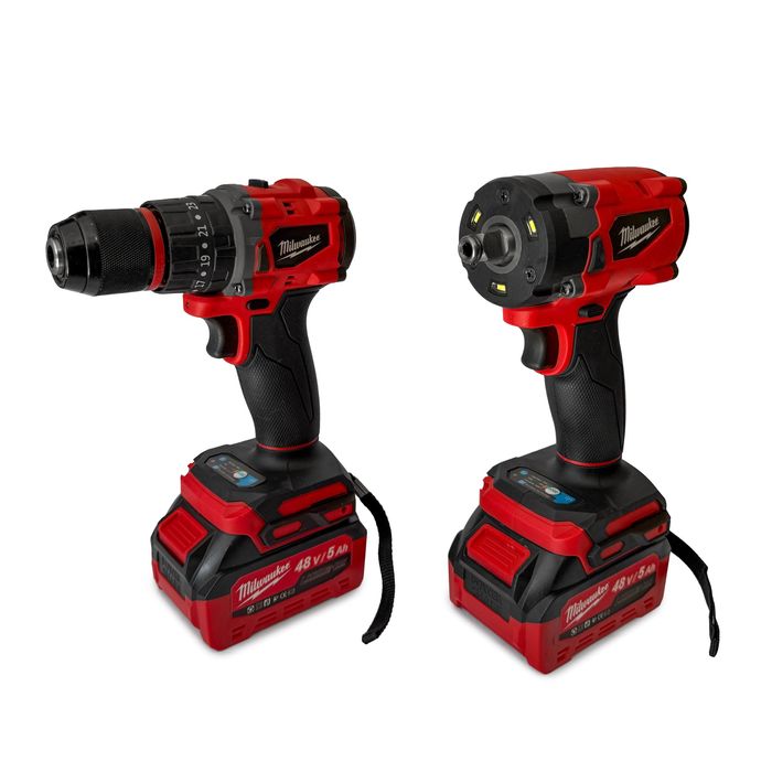 Milwaukee SET4 - набір 4 в 1 -перфоратор/шуруповерт/болгарка/гайковерт