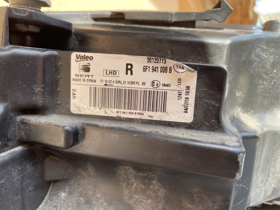 Фара Seat Ibiza 5 правая 6F1941008 B 2018 г.в (оригинал)