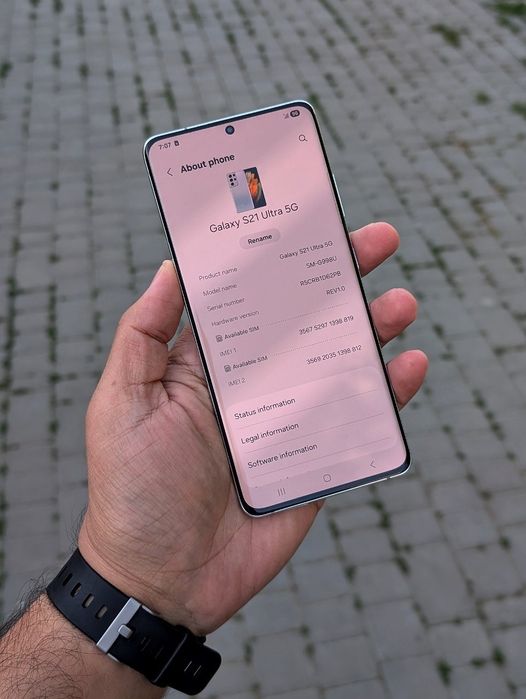 Samsung s21 ultra 5g  (SM-998U 12/128 в идеале сим+есим 100x zoom  Камера зверь)