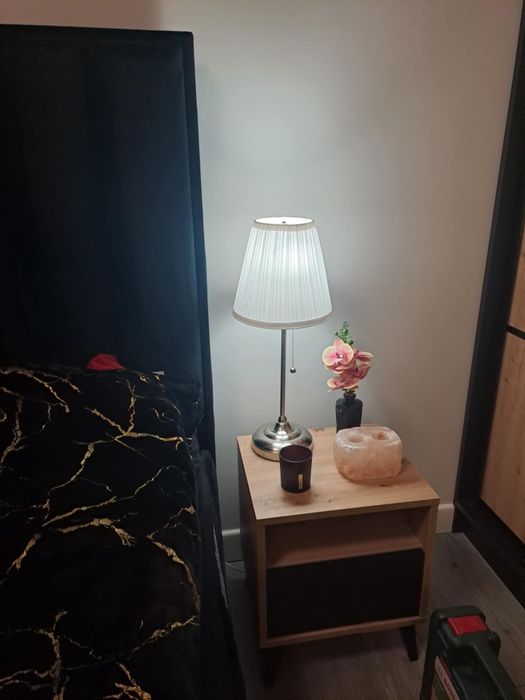 Lampa stołowa, niklowano/biały ikea arstid cena za 2 szt jak nowe
