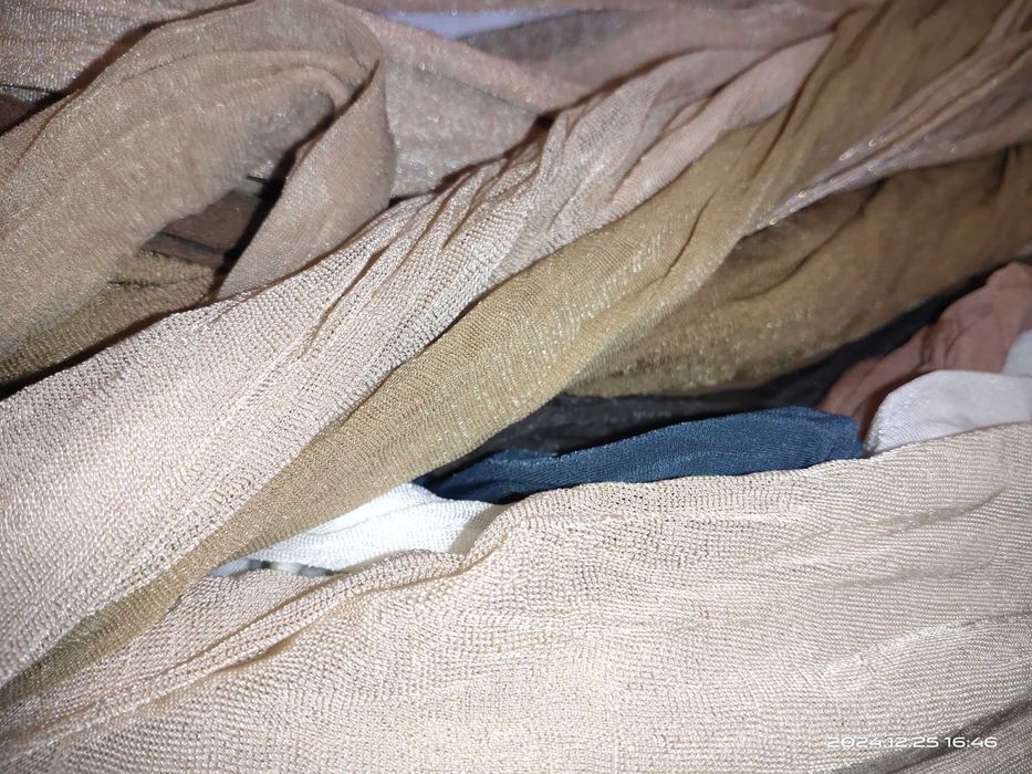 Лайкра с блеском от 30 ден, бежевые, одним лотом