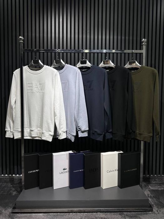 Чоловічий Мужской Світшот кофта Emporion Armani EA7  свитшот