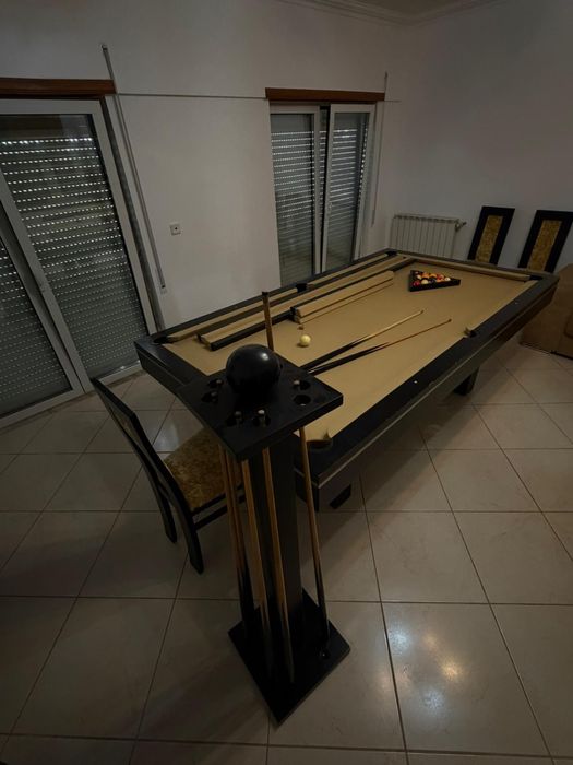 Mesa de Snooker com Tampo Conversível em Mesa de Jantar