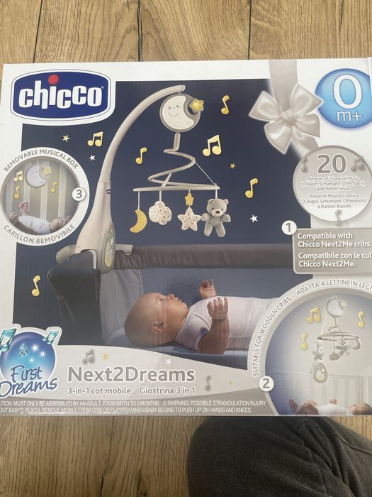 Мобіль на ліжечко Chicko Next2Dreams сірий майже не користувалися