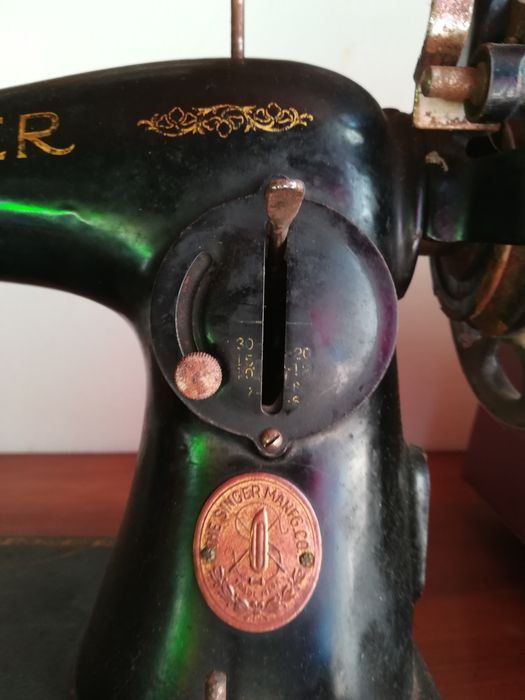 Cabeça de máquina de costura Singer para restauro