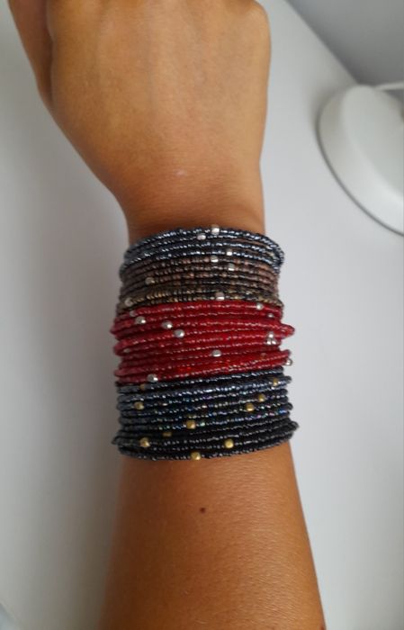 Conjunto de 3 pulseiras de missangas