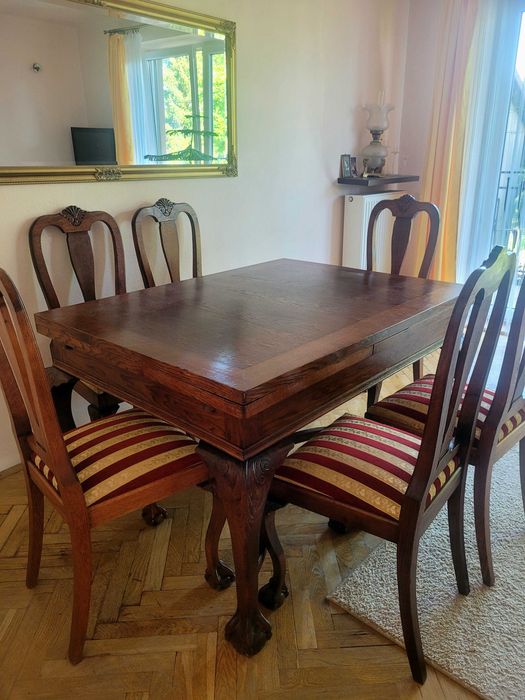 Piękny stół i 6 krzeseł