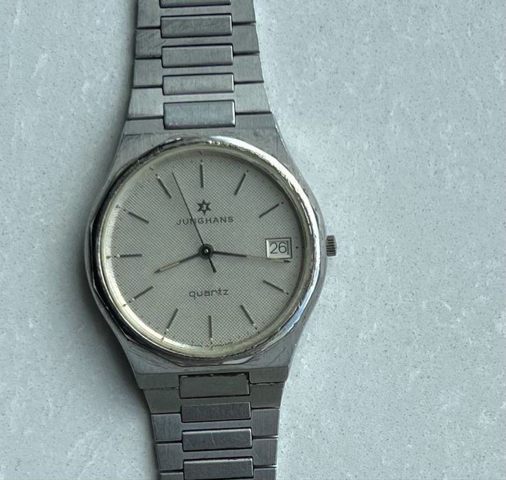 Sprzedam zegarek stalowy JUNGHANS Quartz z lat 70-ych