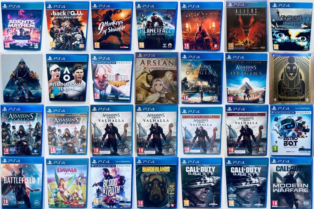 Диски Sony PlayStation 4