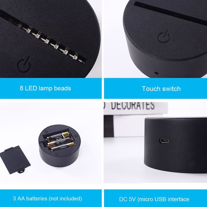 Base Led para candeeiro