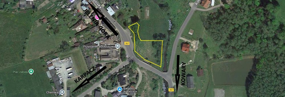 Działka inwestycyjna komercyjna  Kostrzyca ul. Jeleniogórska