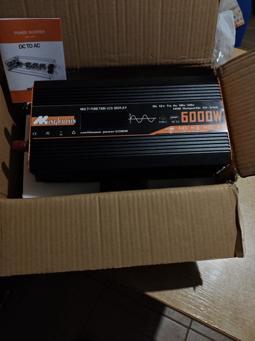 Інвертор 6000WT DS 12V AS 110V чистої синусоїди