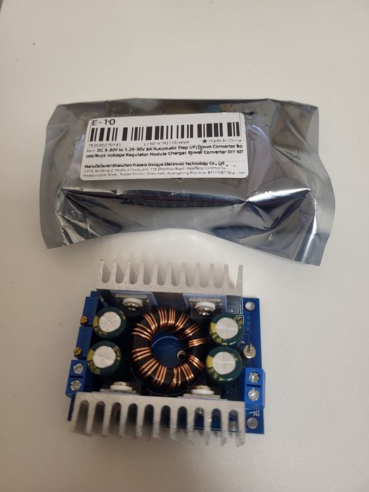 DC-DC 5-30В 8А понижающий-повышающий CC/CV