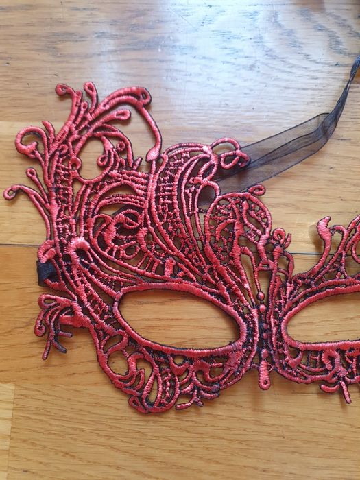 Maska karnawałowa wenecka bal maskarada roz. Uniwersalny  dwustronna