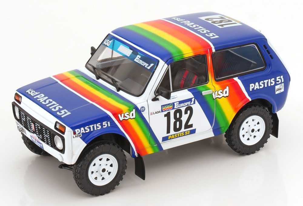 Solido, 1/18 - Lada Nivia "VSD" #182 Rally Paris-Dakar 1984