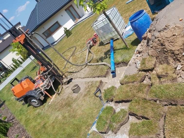 Wiercenie studni głębinowych, montaz i zabudowa pomp,nawadnianie sadów