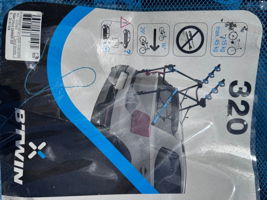 BTwin 320 Bagażnik Na Tylną Klapę Decathlon