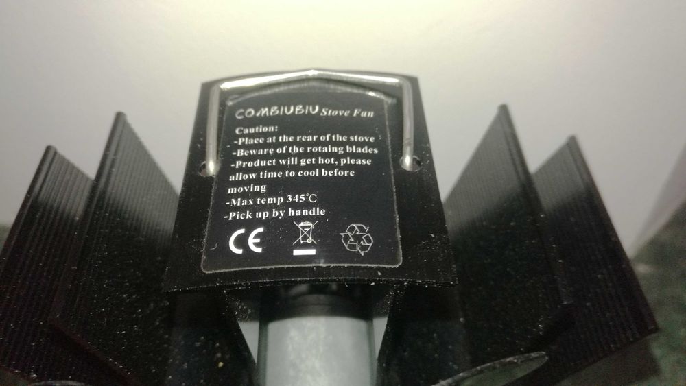 Wentylator kominkowy 5-łopatkowy dystrybutor ciepła.