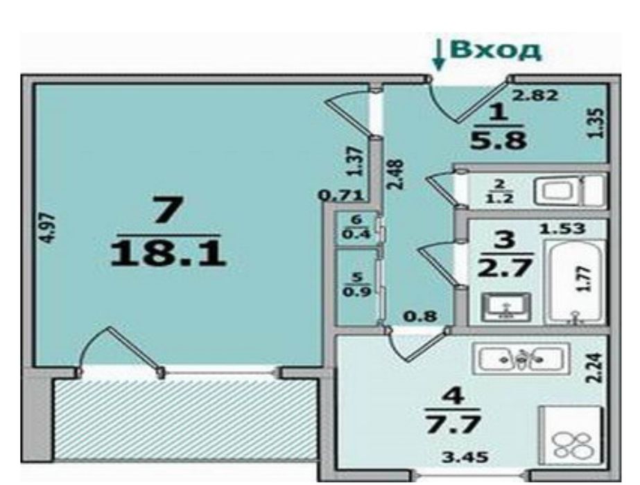 Продам 1 комнатную, Научная , Космическая , Центр, Госпром, 39 м
