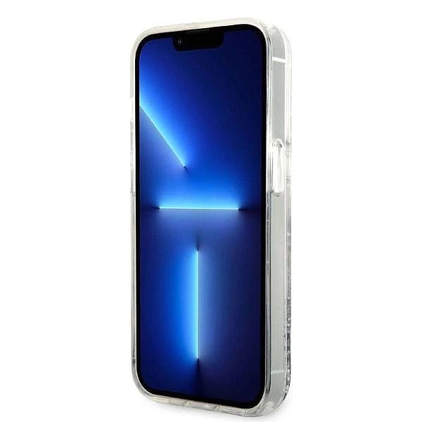 Etui Karl Lagerfeld Glitter Choupette Head na iPhone 14 Pro - srebrne