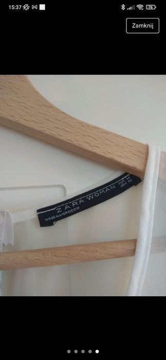 Top bluzka Zara w paski białogranatowe M S XS