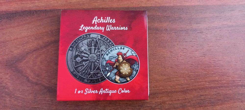 Moeda 1oz "Aquiles" Guerreiros Lendários-Apenas 500 Exemplares