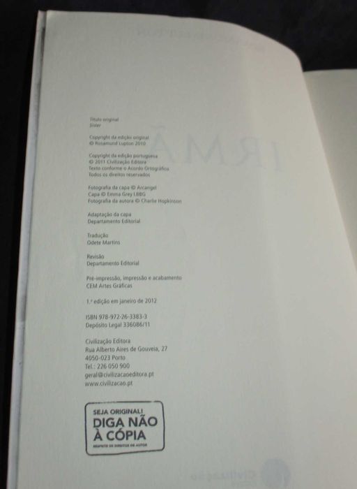 Livro Irmã Rosamund Lupton